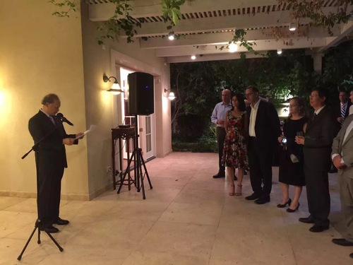 崔希亮校长出席使馆国庆招待会 崔希亮校长出席使馆国庆招待会